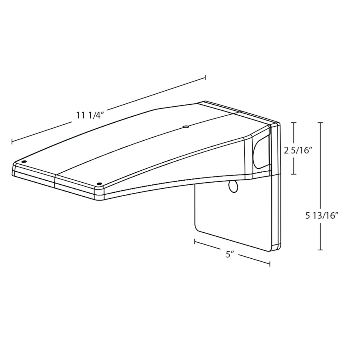 LED Cutoff Wall Pack, 16/24/32W, 4150 Lm, 30K/40K/50K, On/Off Photocell, 120-277V, Bronze