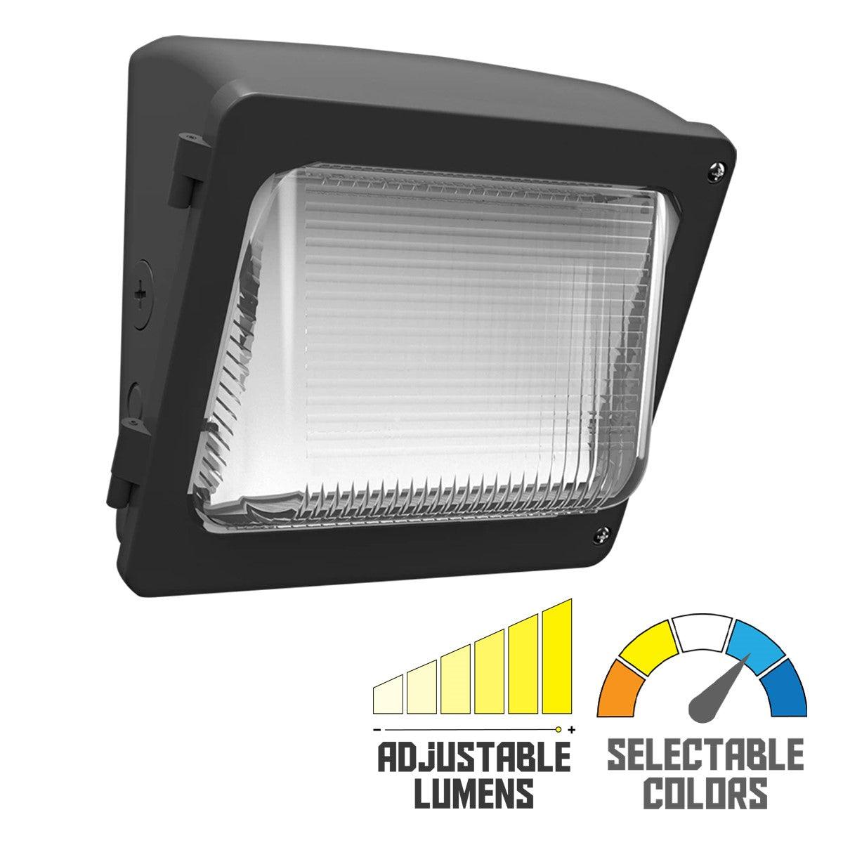 LED Wall Pack, 5000 Lumens, 30 Watts, 30K/40K/50K, 120-277V, 10 Years Warranty