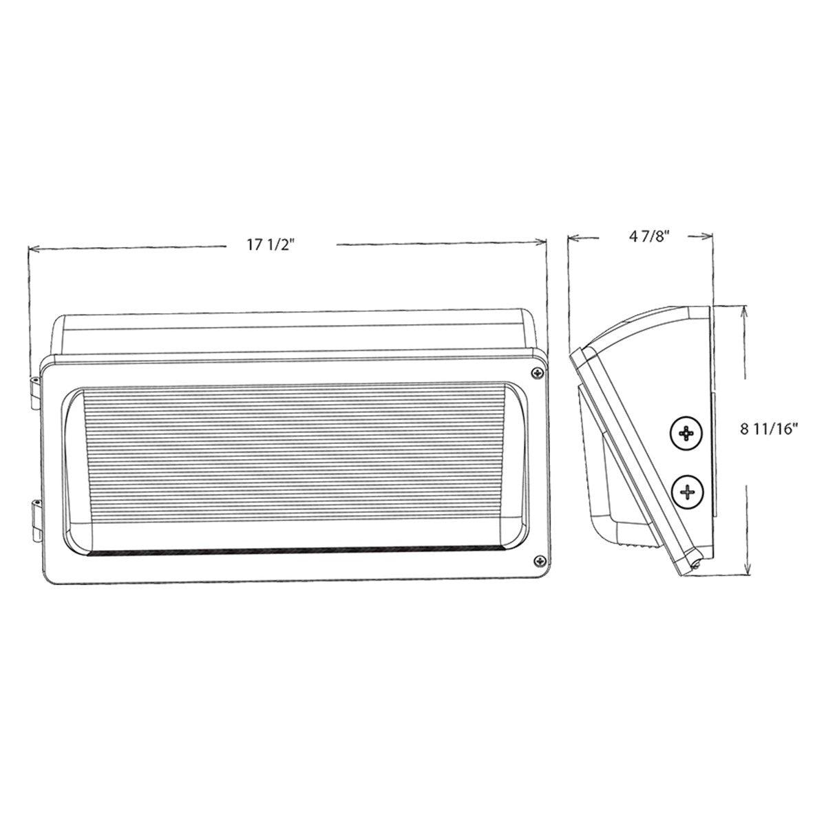 LED Wall Pack, 19000 Lumens, 65/100/130 Watts, 30K/40K/50K, 120-277V, Dusk To Dawn - Bees Lighting