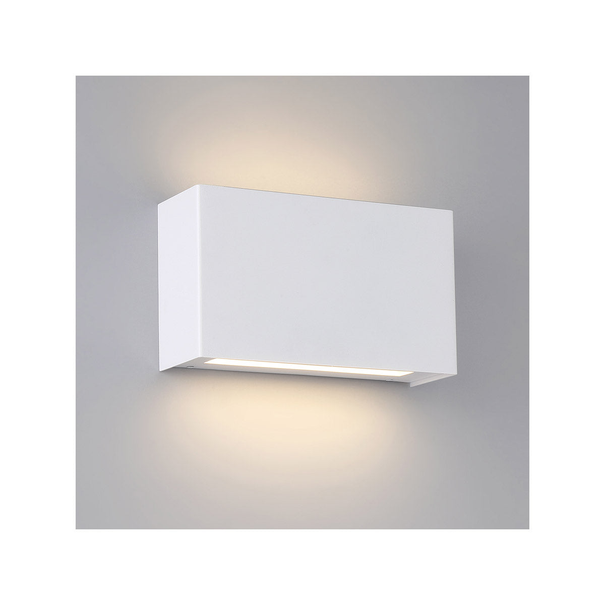 Blok 12 In LED Wall Light 3000K White Finish