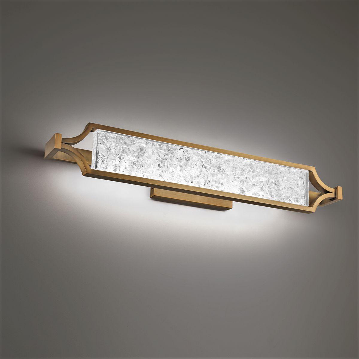 Emblem 28 in. LED Bath Bar Brass Finish - Bees Lighting