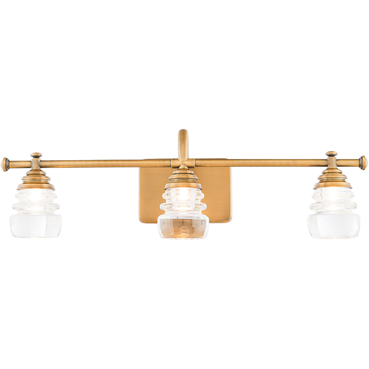 Rondelle 24 in. LED Vanity Light 805 Lumens 3000K Brass Finish