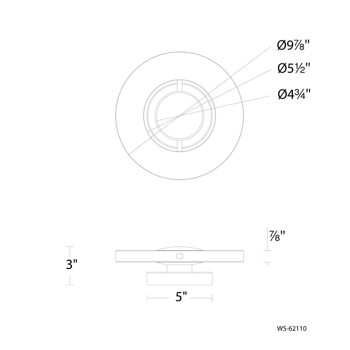 Cymbal 10 in. LED Wall Sconce Brass finish