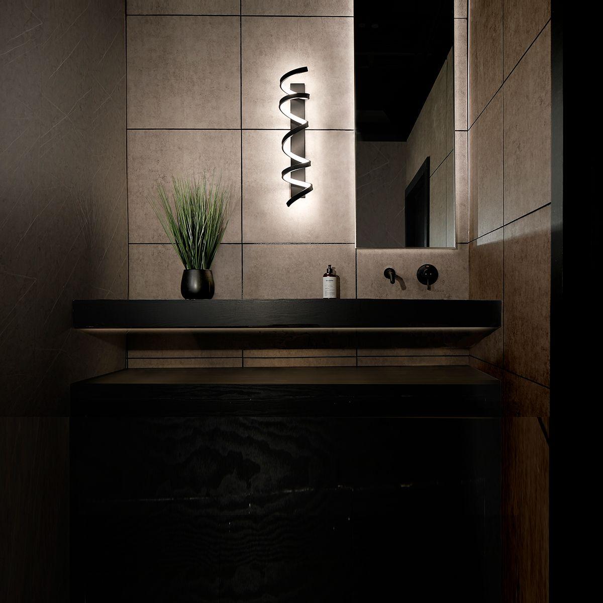 Marques 29 in. LED Bath Bar 1271 Lumens 3000K Black finish