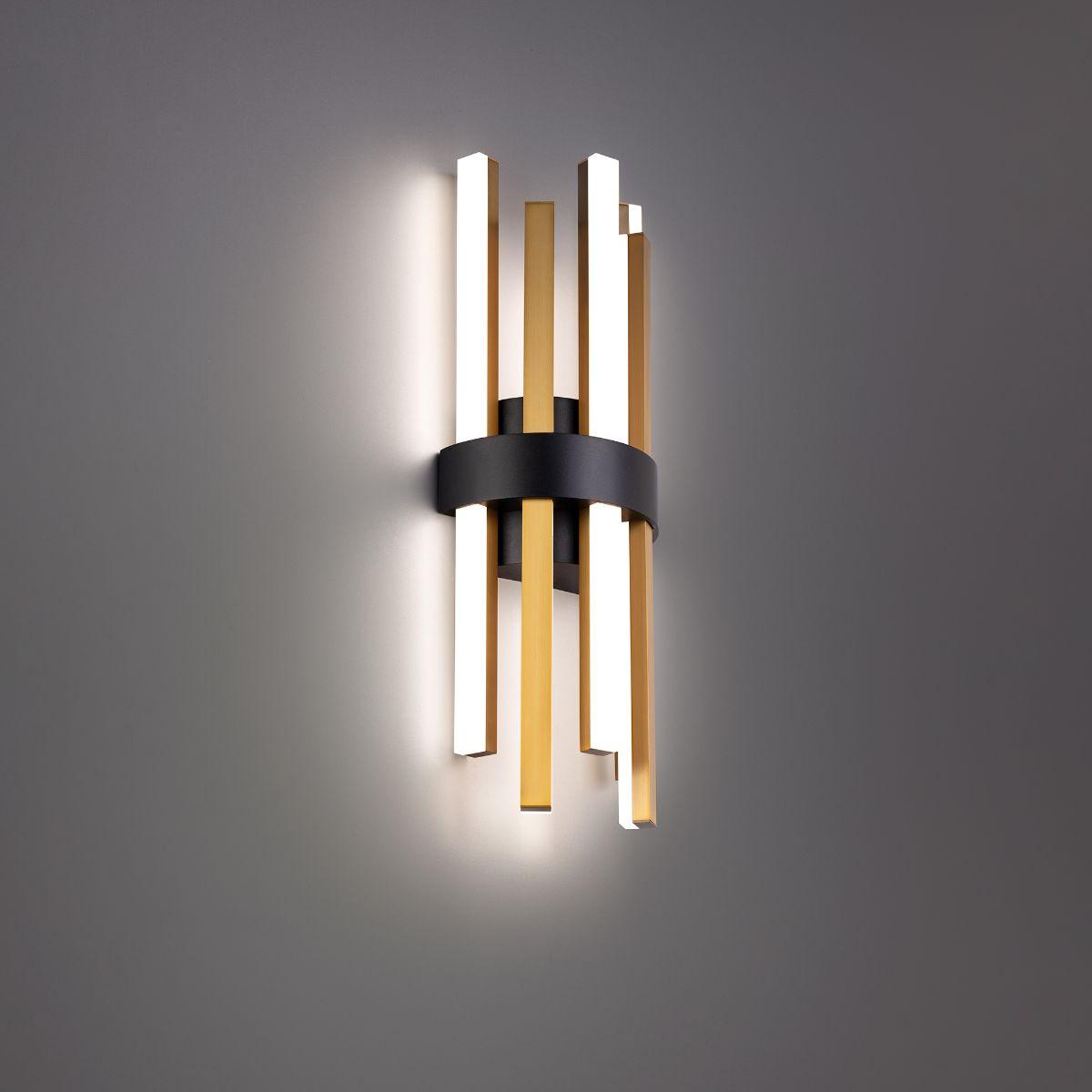 Harmonix 20 in. LED Vanity Light Brass finish - Bees Lighting