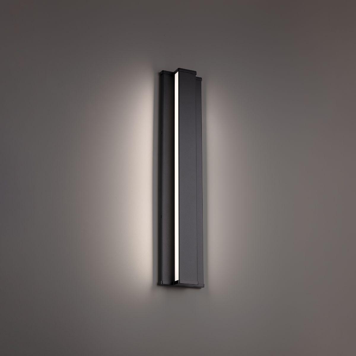 Revels 24 in. LED Outdoor Wall Sconce 3000K Black Finish - Bees Lighting