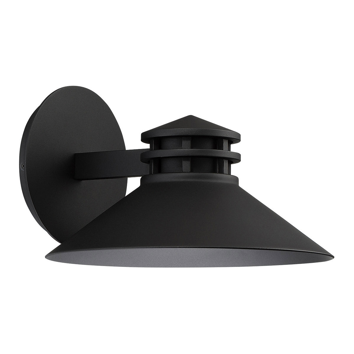 Sodor 10 In LED Outdoor Outdoor Wall Sconce Black Finish - Bees Lighting