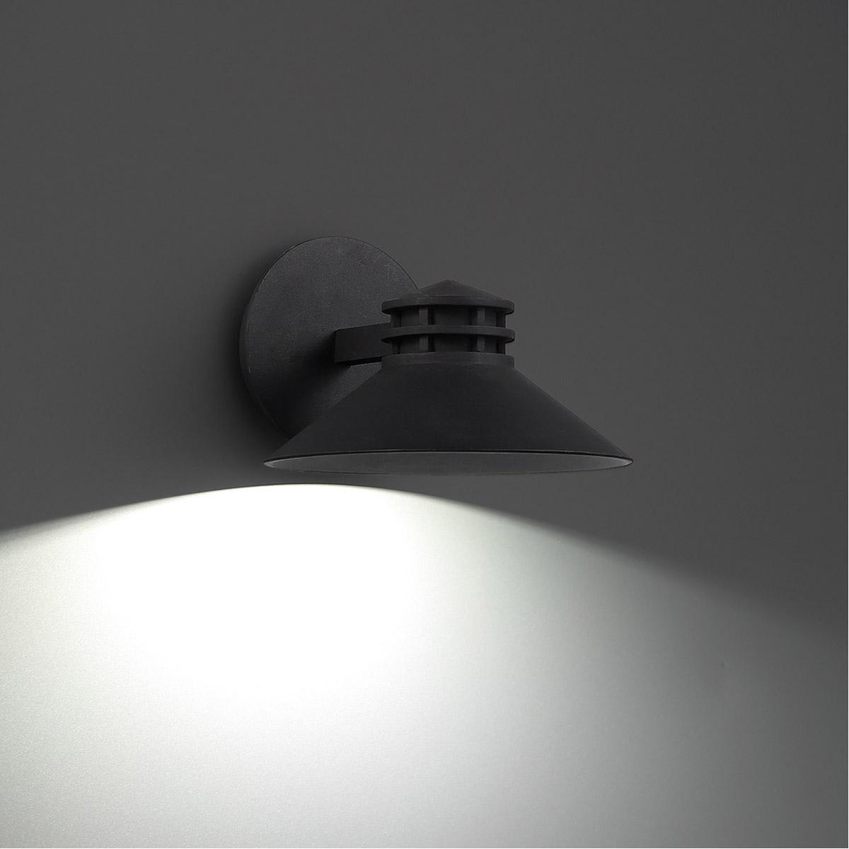 Sodor 10 In LED Outdoor Outdoor Wall Sconce Black Finish