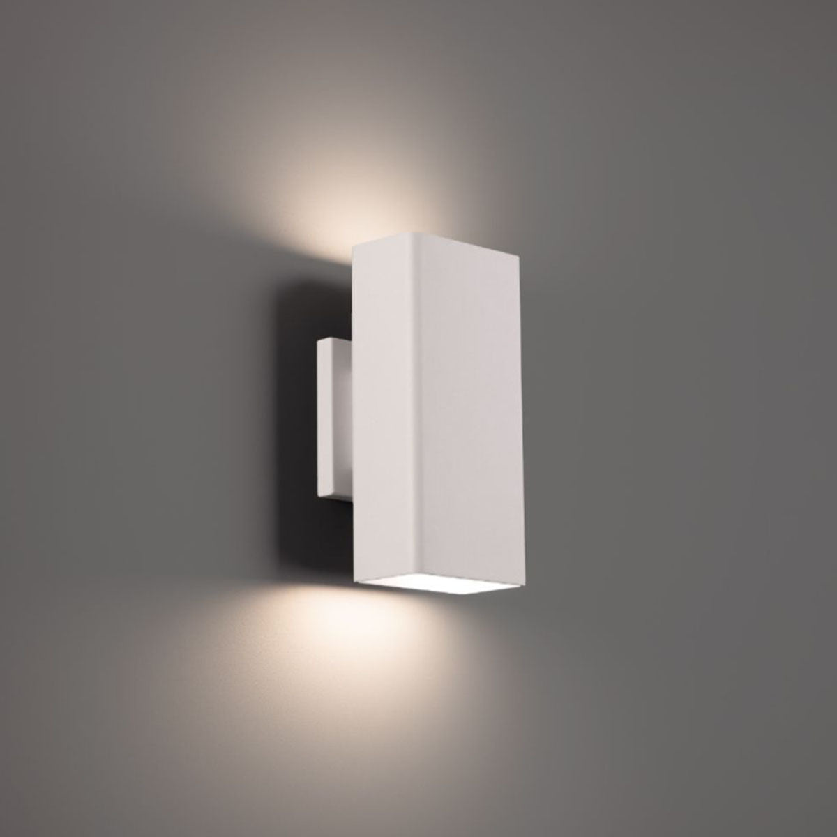 Edgey 10 in. LED Outdoor Wall Sconce 3000K White Finish - Bees Lighting