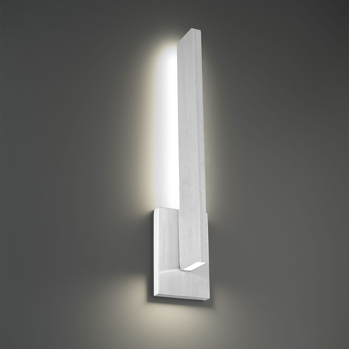 Mako 22 In. 2 Lights LED Outdoor Wall Sconce 3500K Aluminum Finish