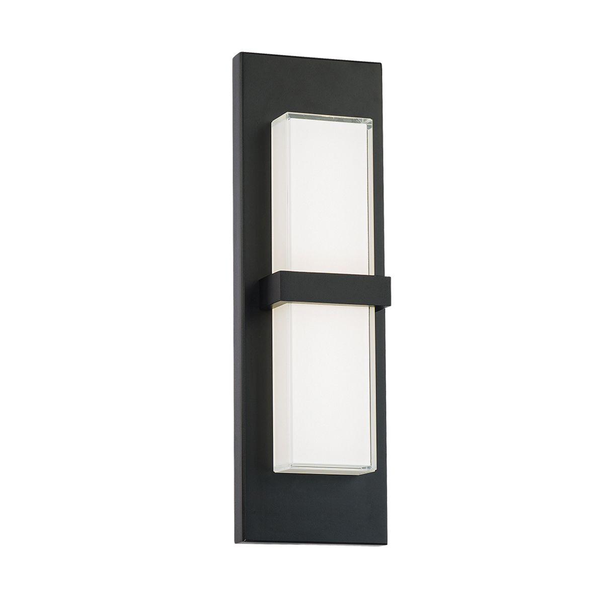 Bandeau 16 in LED Outdoor Wall Sconce 192 Lumens Black Finish - Bees Lighting