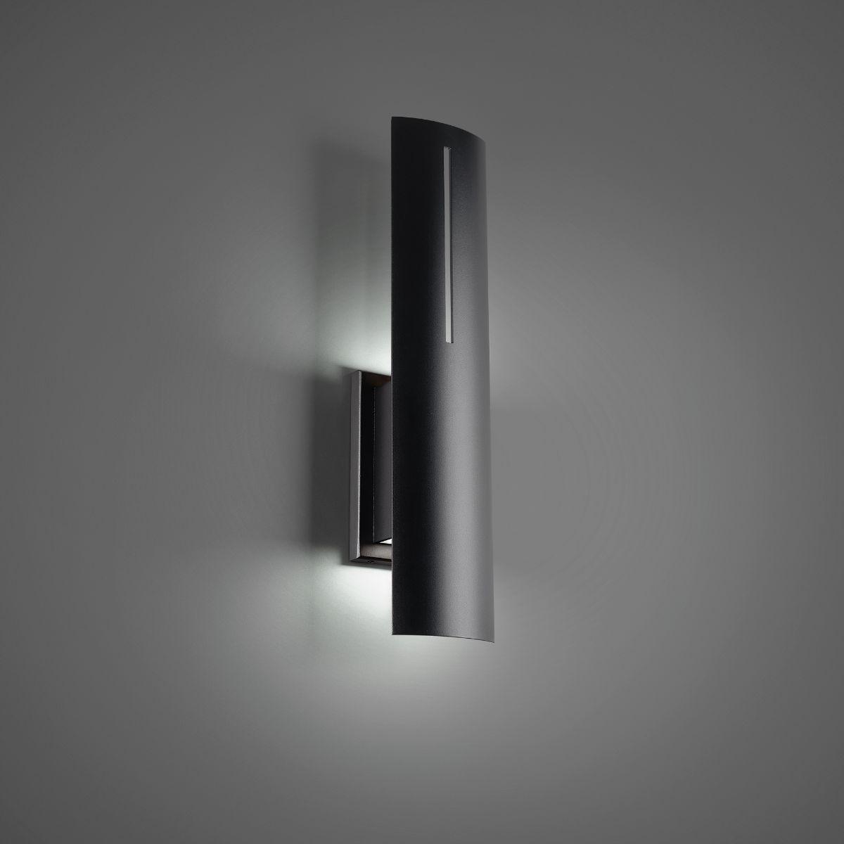 Aegis 20 In. LED Outdoor Wall Sconce 3500K Black Finish - Bees Lighting