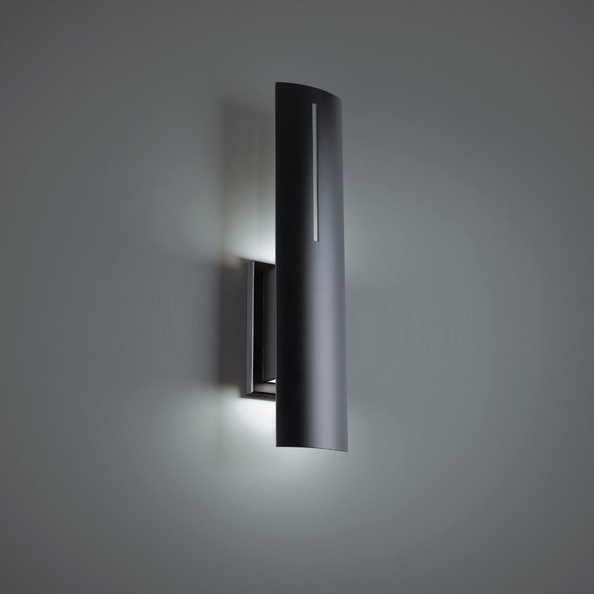 Aegis 20 In. LED Outdoor Wall Sconce 4000K Black Finish - Bees Lighting