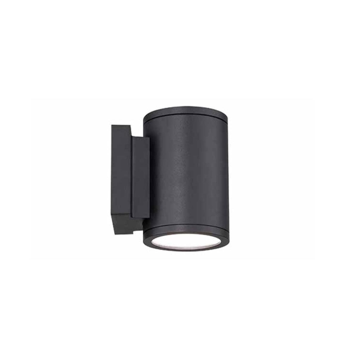 Tube 7 in. Up and Down LED Outdoor Wall Light 120-277V, 3000K Black - Bees Lighting