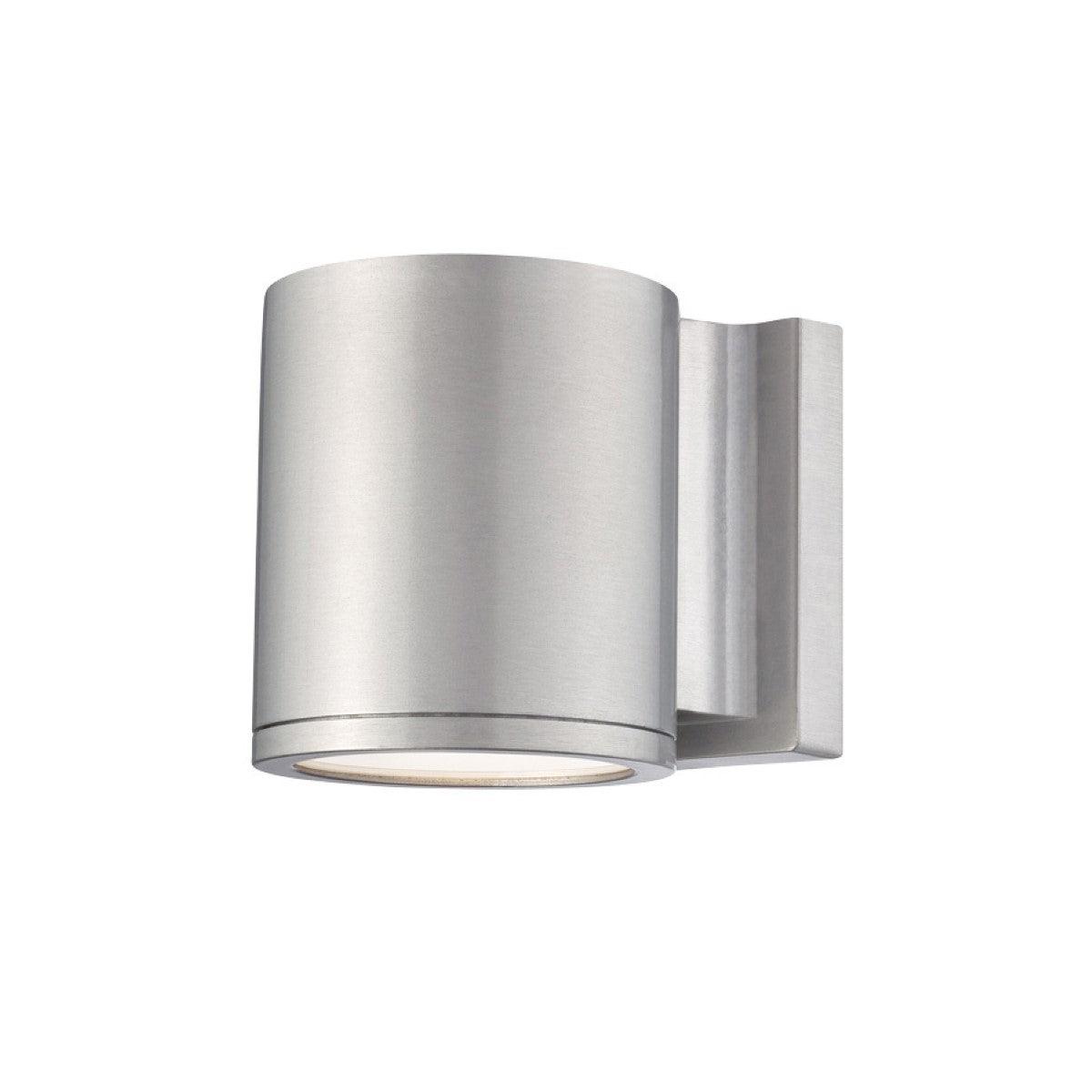 Tube 5 in. Up and Down LED Outdoor Wall Light 120-277V, 3000K Brushed Aluminum