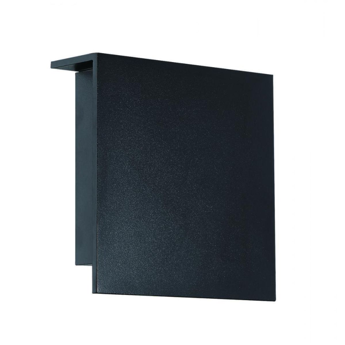 Square 8 In. LED Outdoor Wall Sconce Black Finish