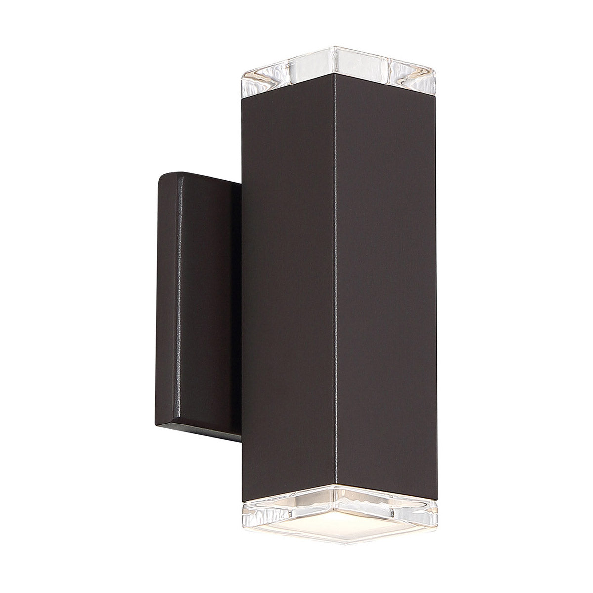 Block 8 in. LED Outdoor Wall Sconce 3000K Bronze - Bees Lighting