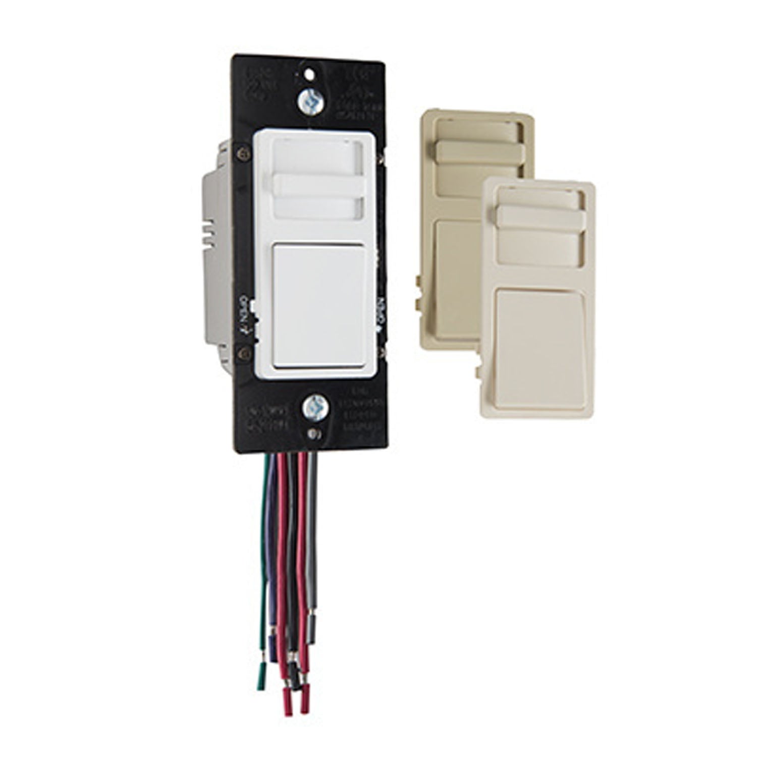 Wide Slide 0-10V Fluorescent/LED Dimmer Switch, 120V-277V, Tri-Color