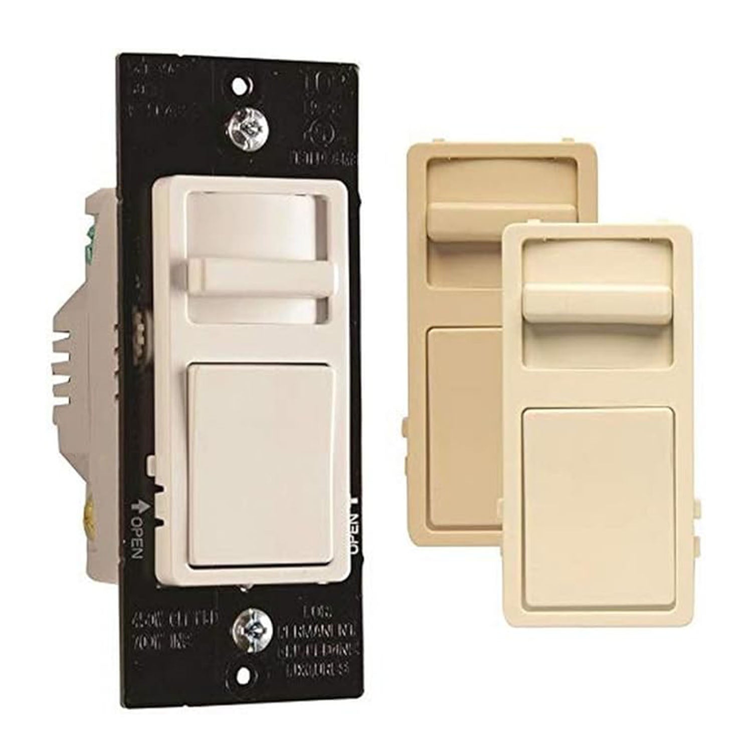 Wide Slide LED Dimmer Switch, Single Pole/3-Way, Tri-Color