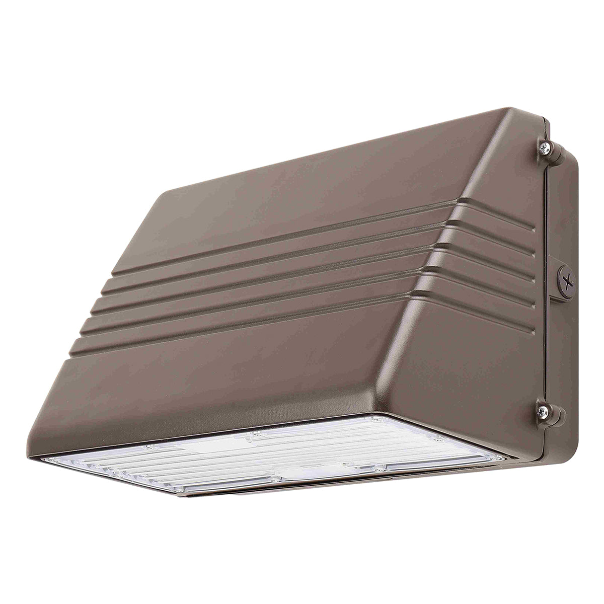 LED Cutoff Wall Pack, 50-125W, 19000 Lm, 30K/40K/50K, On/Off Photocell, 120-277V, Bronze