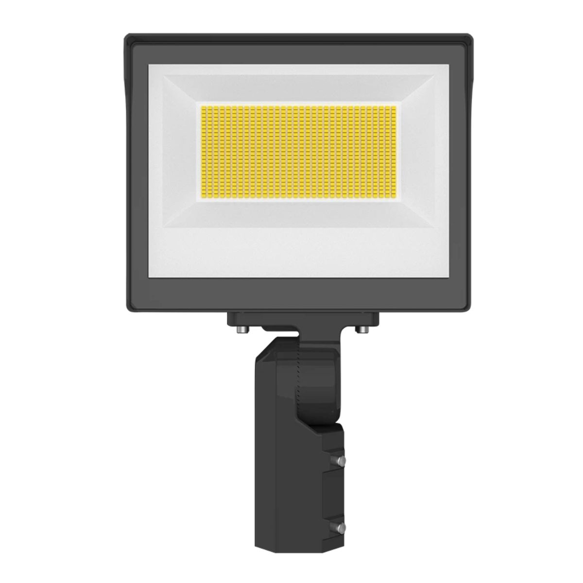 LED Flood Light With Photocell, 105 Watts, 14100 Lumens, 30K/40K/50K, 120-277V, Slipfitter Mount, Bronze - Bees Lighting