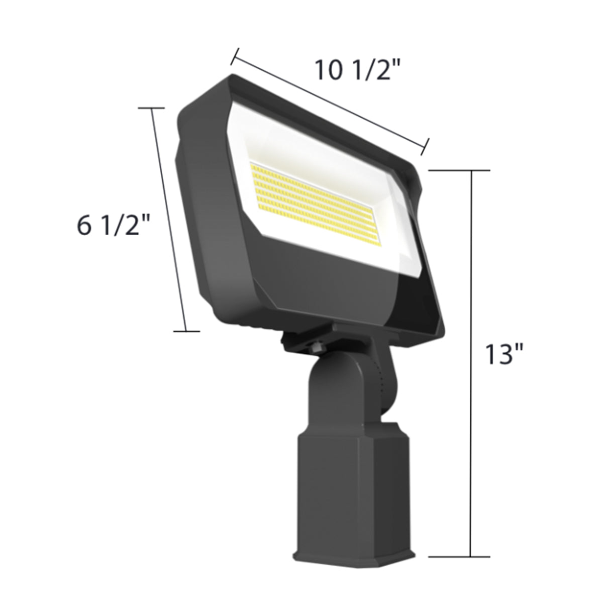 Dusk To Dawn LED Flood Light, 70/80/90W, 14000 Lumens, 30K/40K/50K, 120-277V, Slipfitter Mount - Bees Lighting