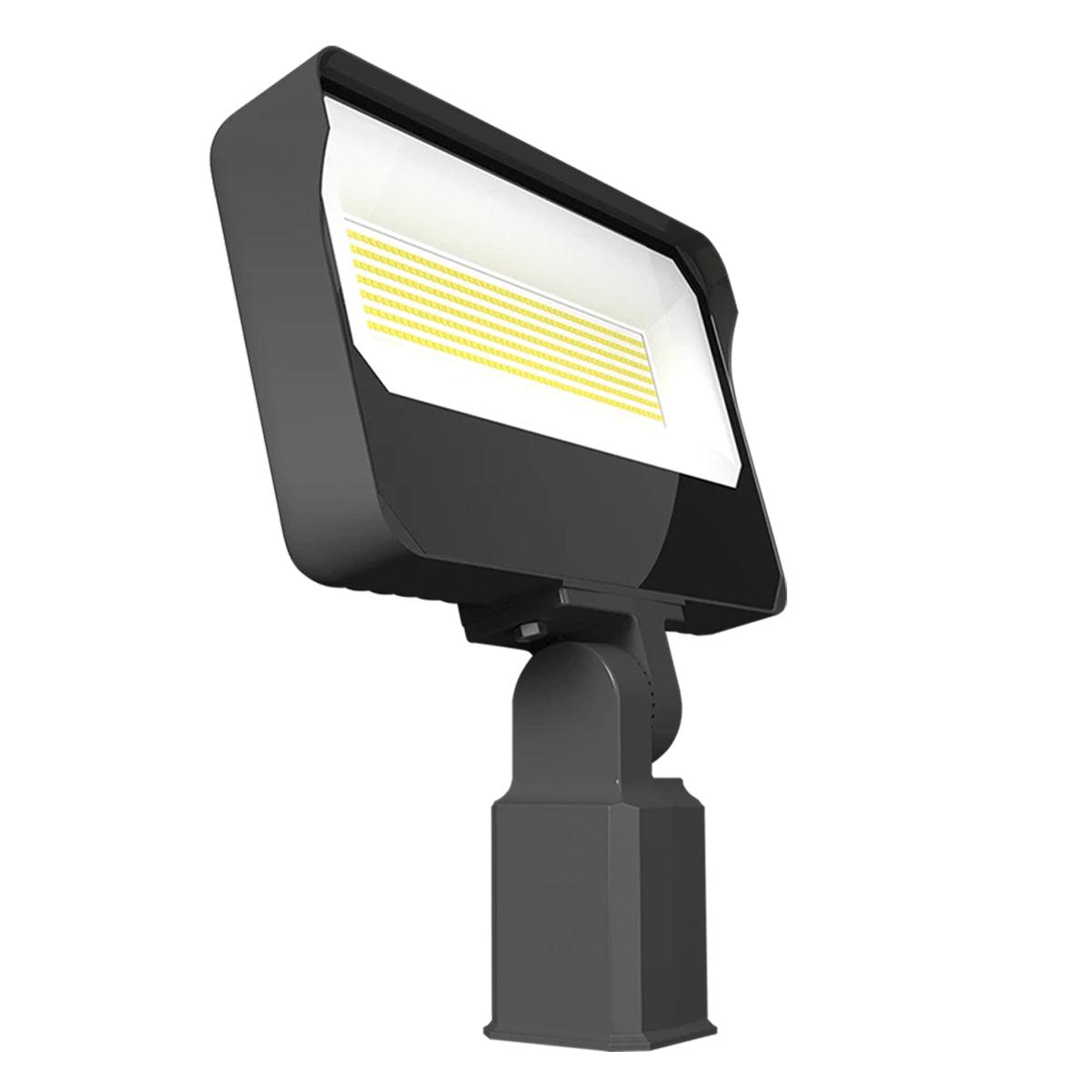 Dusk To Dawn LED Flood Light, 95/110/130W, 30K/40K/50K, 120-277V, Slipfitter Mount - Bees Lighting