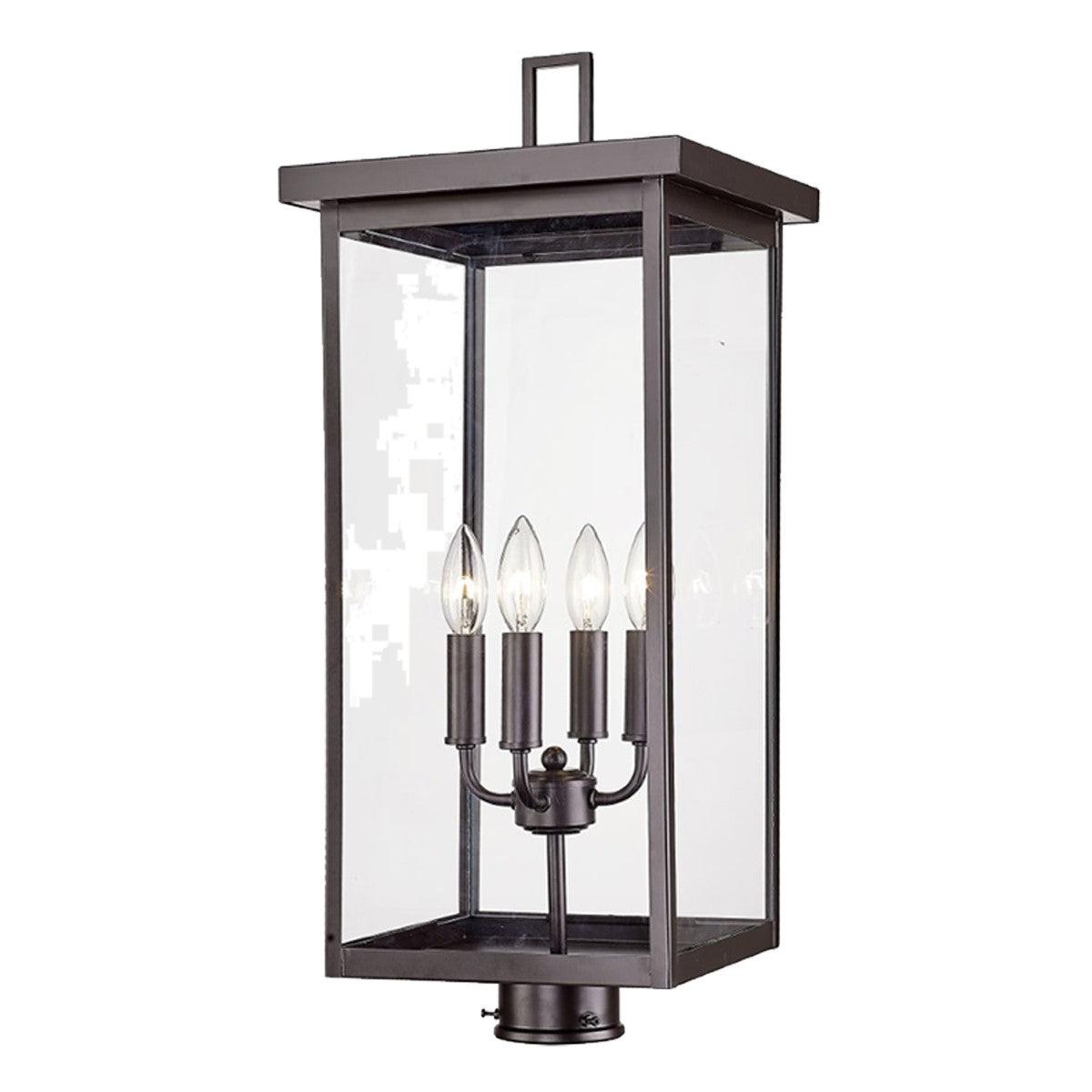 Barkeley 26 in. 4 Lights Lantern Head Powder Coated Bronze Finish - Bees Lighting