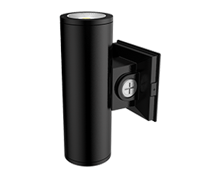 CD34 3" Up/Down LED Outdoor Cylinder Wall Light, Selectable CCT, Black, 120/277V