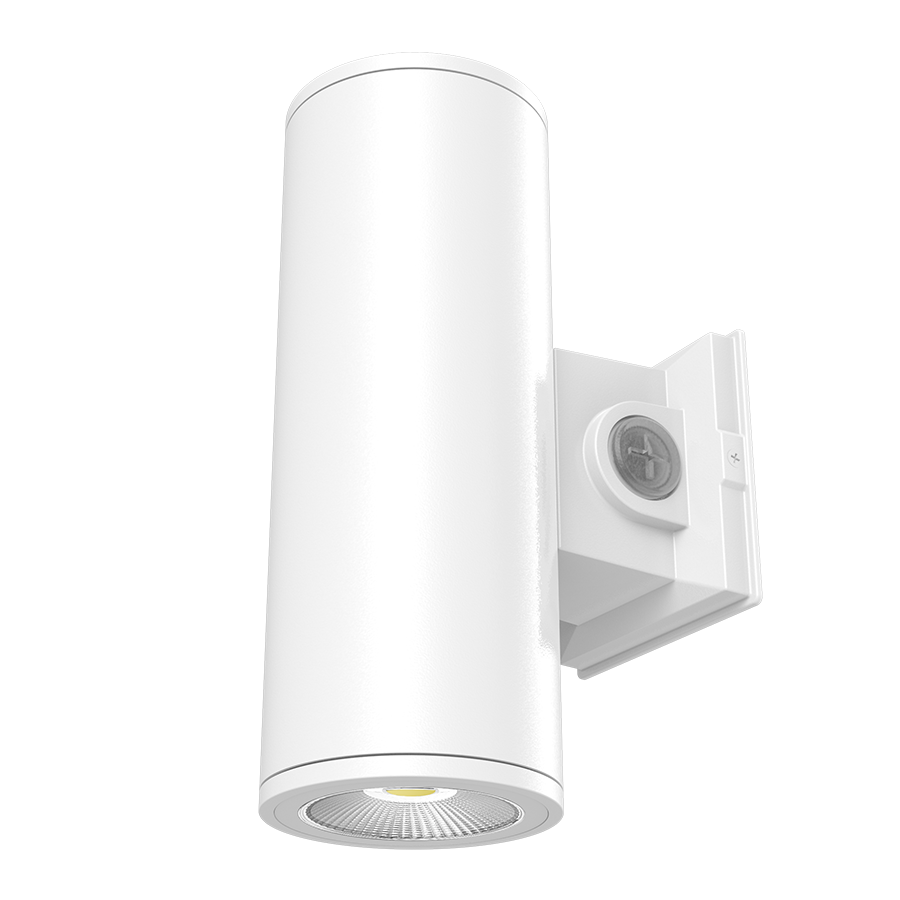 CD34 4" Up/Down LED Cylinder Wall Light, Selectable CCT, White, 120/277V