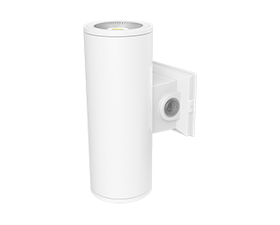 CD34 4" Up/Down LED Outdoor Cylinder Wall Light, Selectable CCT, White, 120/277V