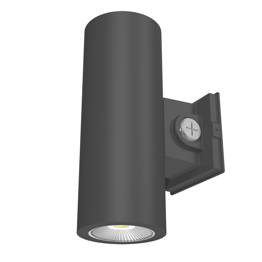 CD34 4" Up/Down LED Cylinder Wall Light, Selectable CCT, Bronze, 120/277V