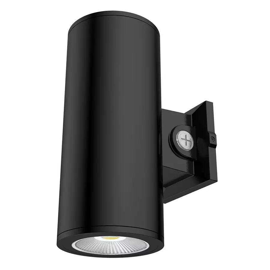 CD34 6" Up/Down LED Cylinder Wall Light, Selectable CCT, Black, 120/277V