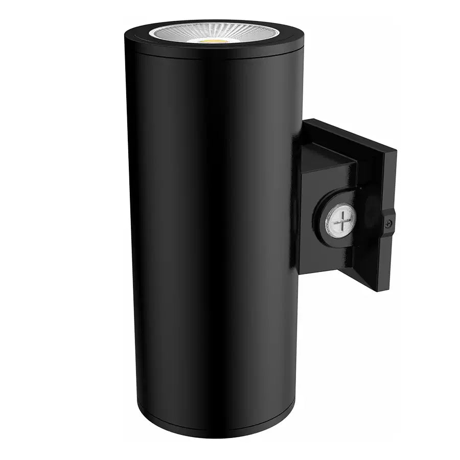 CD34 6" Up/Down LED Cylinder Wall Light, Selectable CCT, Black, 120/277V