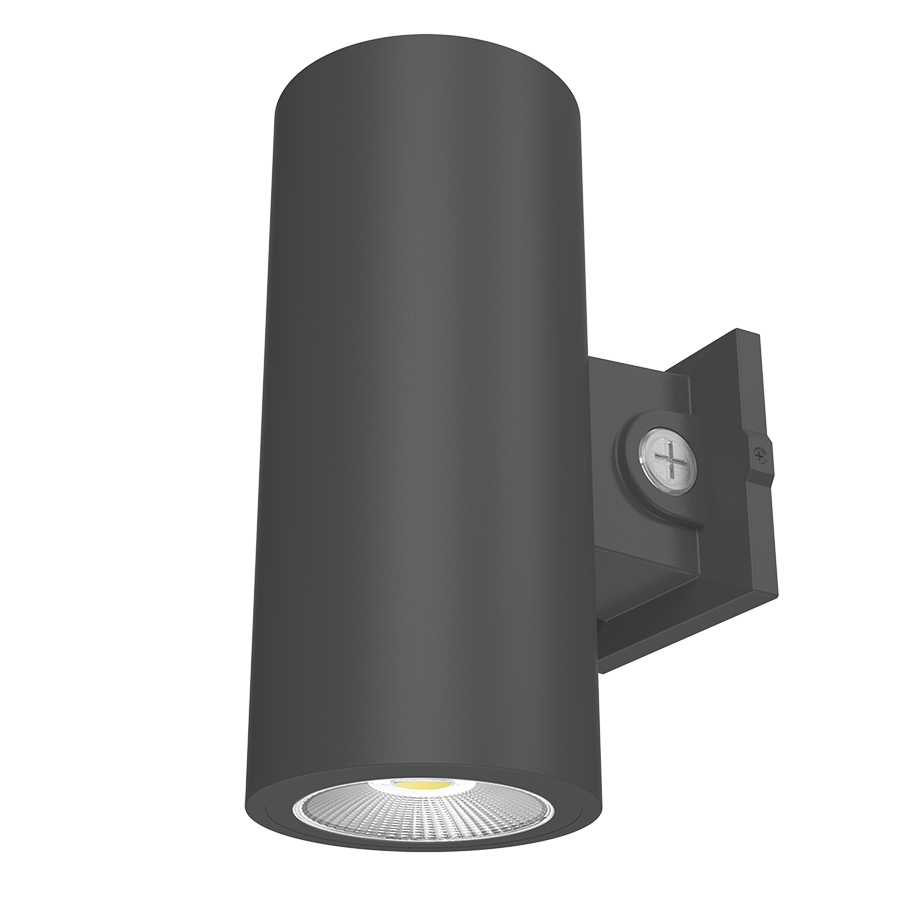 CD34 6" Up/Down LED Outdoor Cylinder Wall Light, Selectable CCT, Bronze, 120/277V