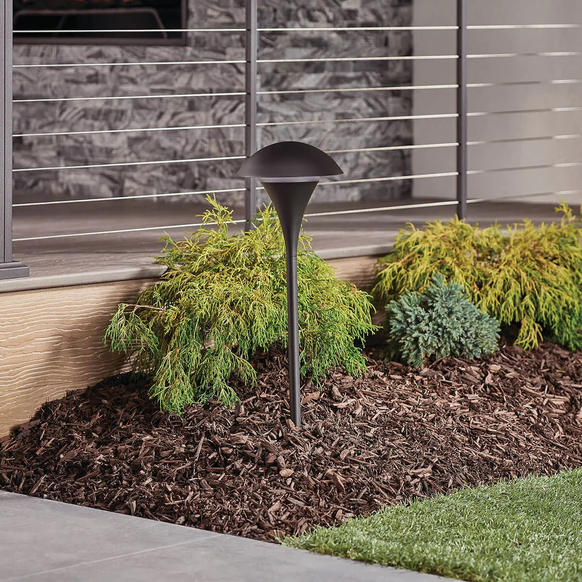 120V Landscape Path & Spread Light Textured Black