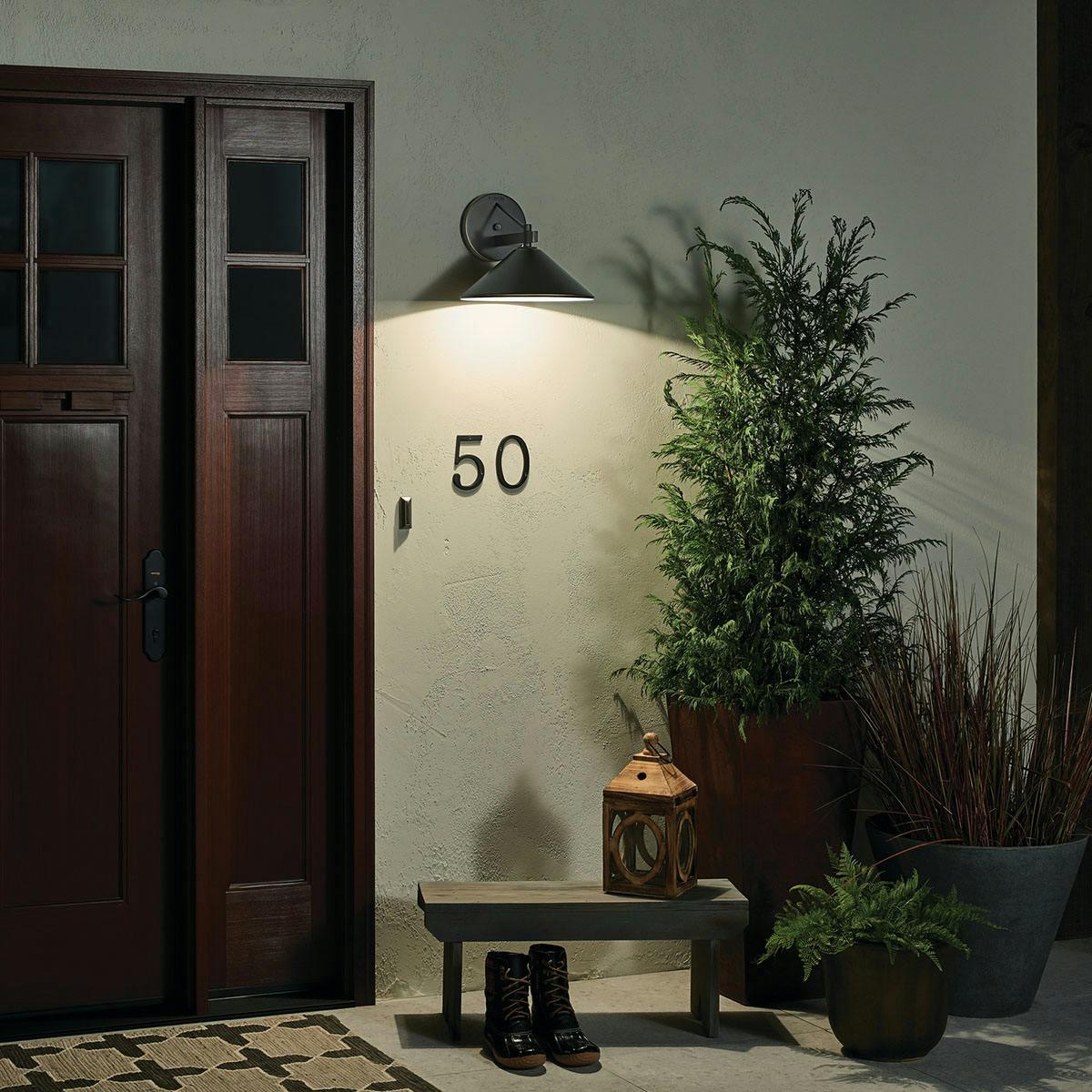 Ripley 12 In. Outdoor Barn Light Old Bronze Finish - Bees Lighting