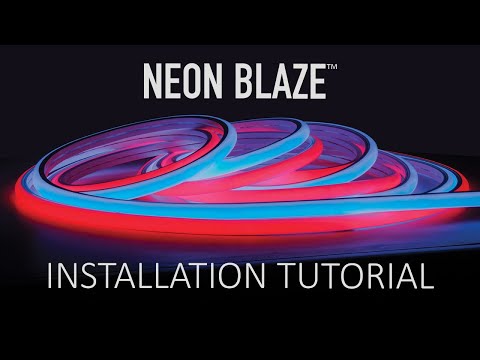 Blaze LED Neon Strip Light Installation