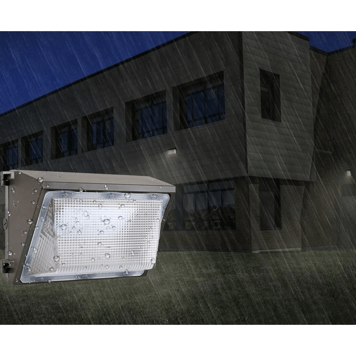 LED Wall Pack, 40 Watts, 5100 Lumens, 5000K, 120-277V - Bees Lighting