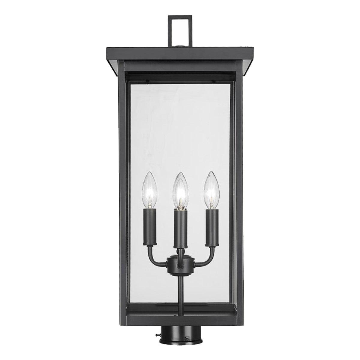 Barkeley 26 in. 4 Lights Lantern Head Powder Coated Black Finish - Bees Lighting