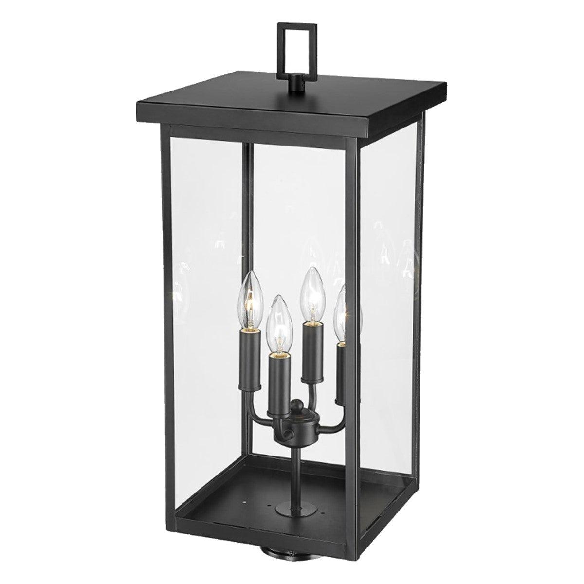 Barkeley 26 in. 4 Lights Lantern Head Powder Coated Black Finish - Bees Lighting