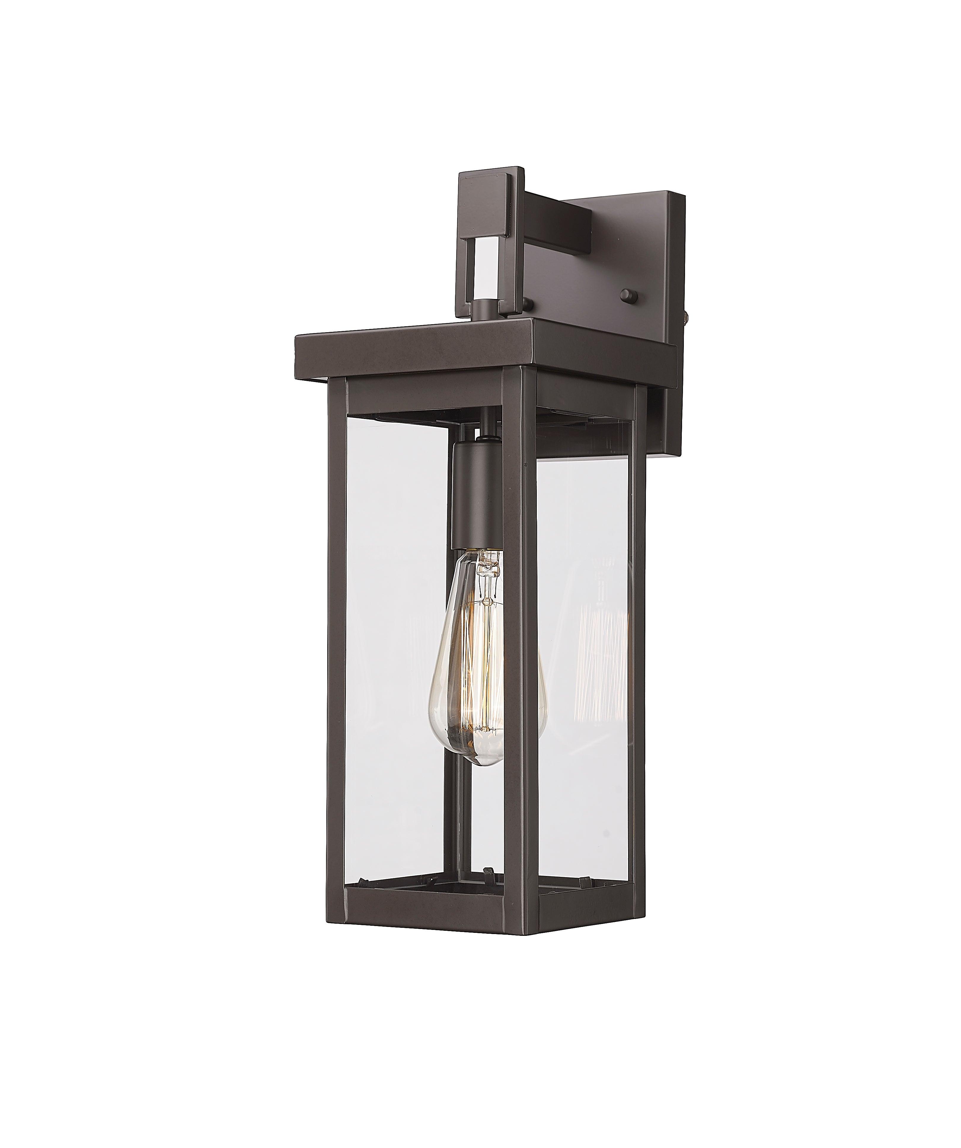 Barkeley 16 in. Outdoor Wall Lantern Powder Coated Bronze Finish - Bees Lighting